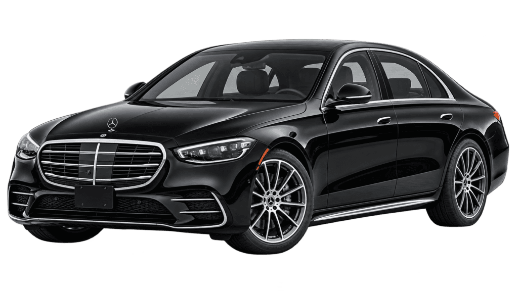 Mercedes-Benz S-Class executive sedan in the Pebble Beach Limo fleet